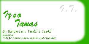 izso tamas business card